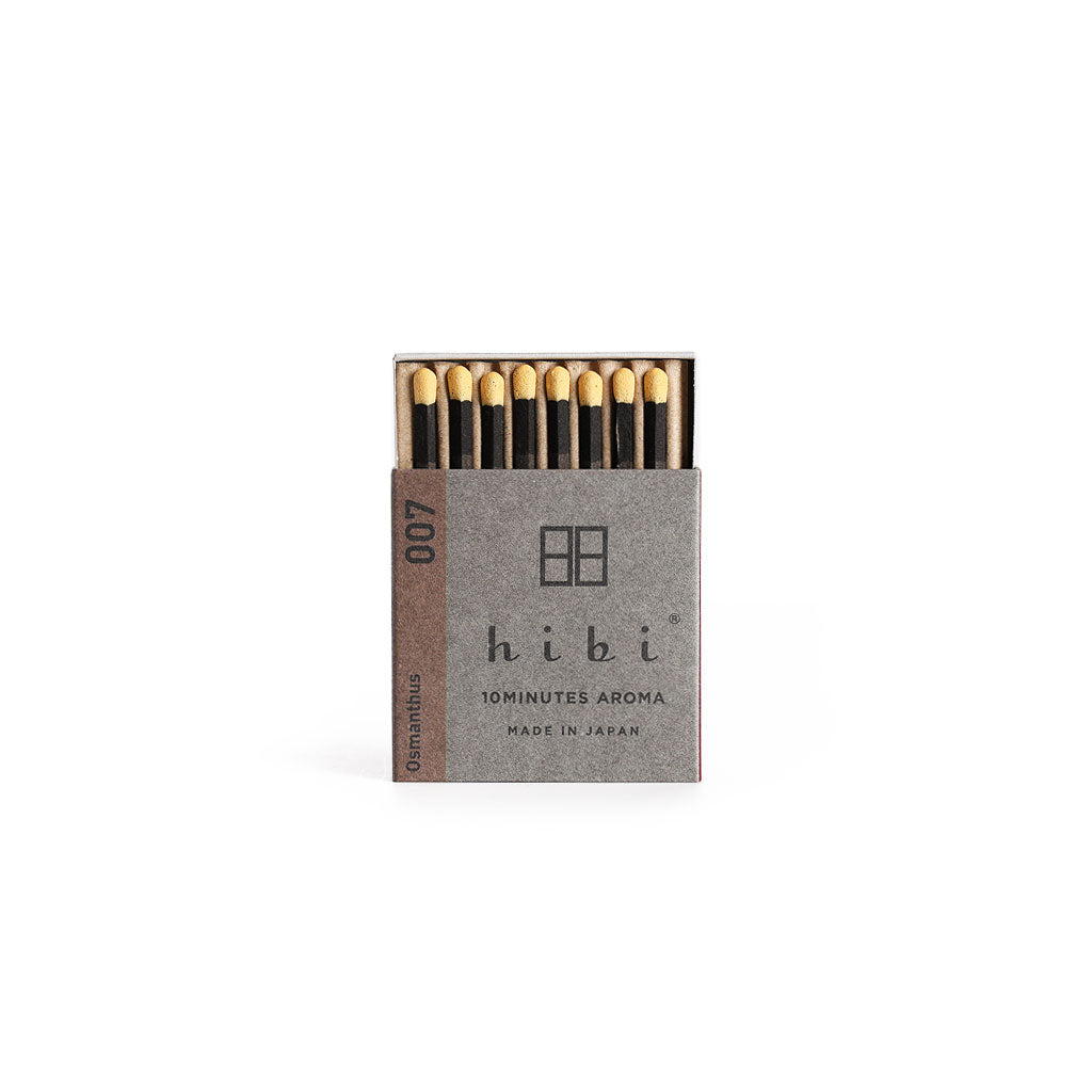 Hibi Incense Matches Osmanthus (formerly Fragrant Olive) Box of 8 at Boston General Store