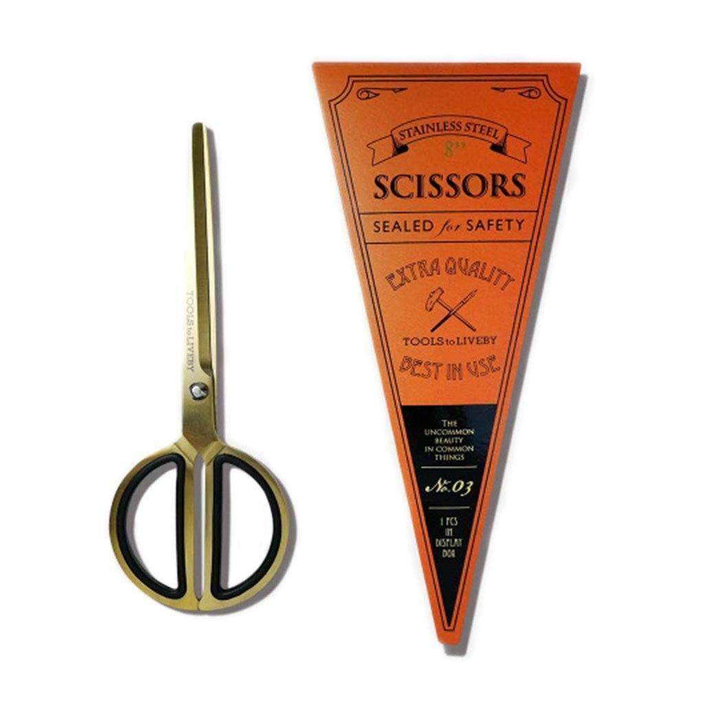 8&quot; Circle Scissors Gold   at Boston General Store